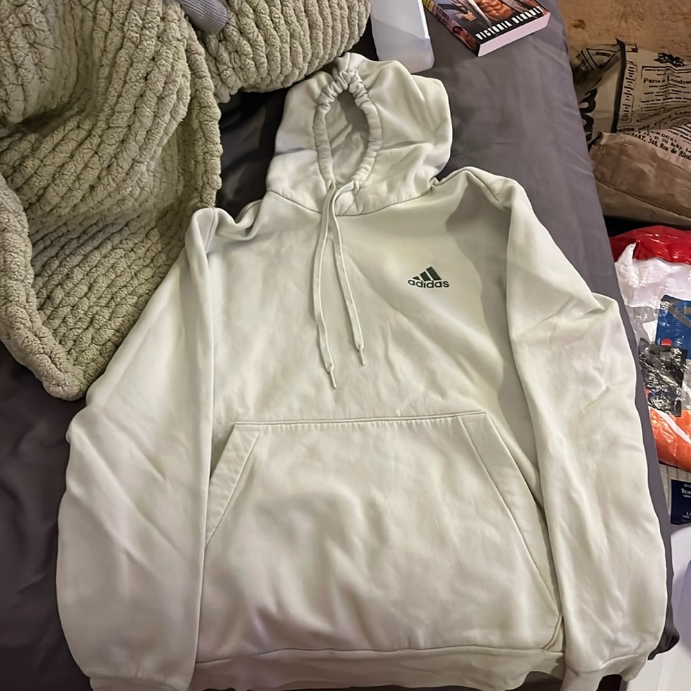 Large Light green adidas hoodie